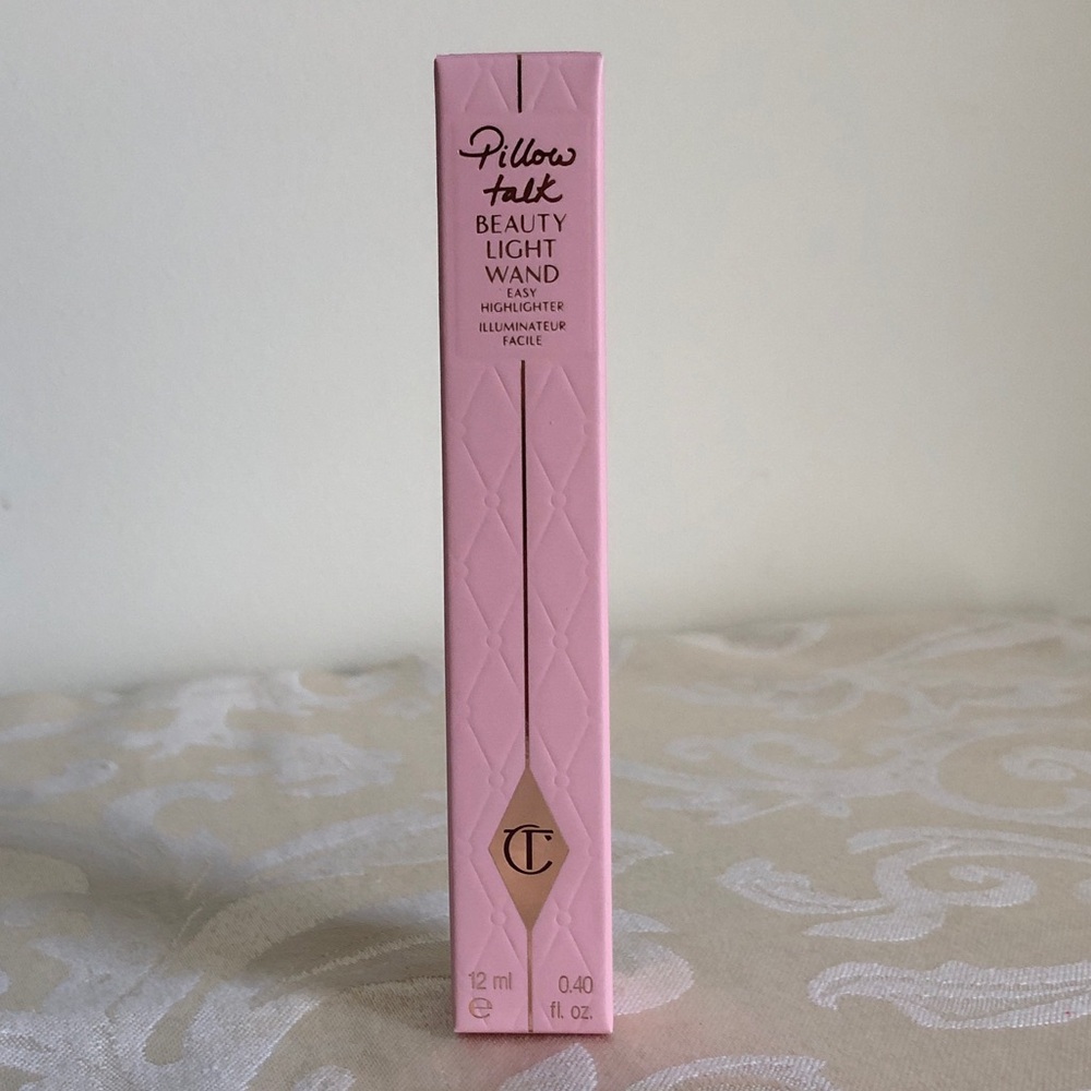 NIB Charlotte Tilbury Beauty Light Wand in Pillow Talk Original Full Size